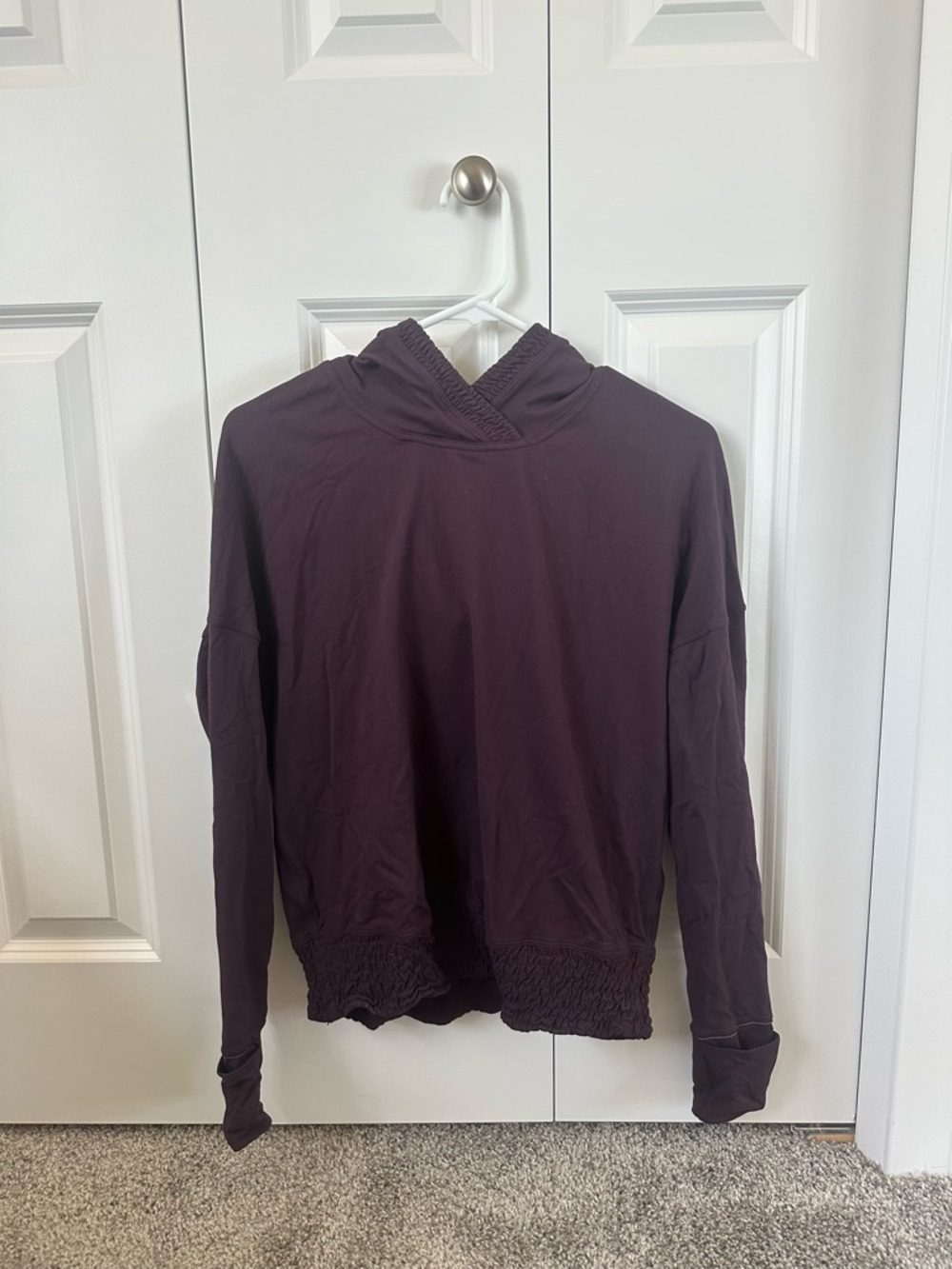 Lululemon Hooded Pullover in Deep Plum
